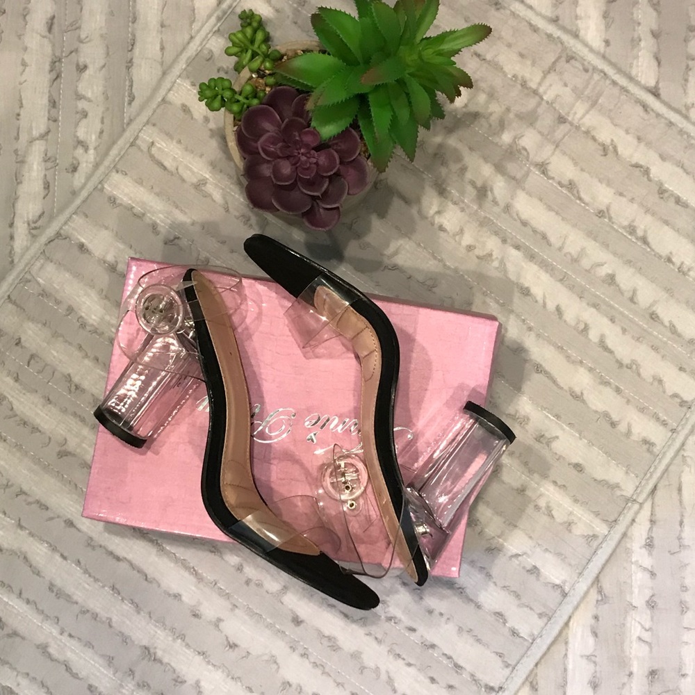 Clear Heeled sandals